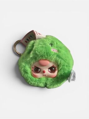 Baby Three Tiny Animal Series Plush Keychain - Green Dragon (Open Box)